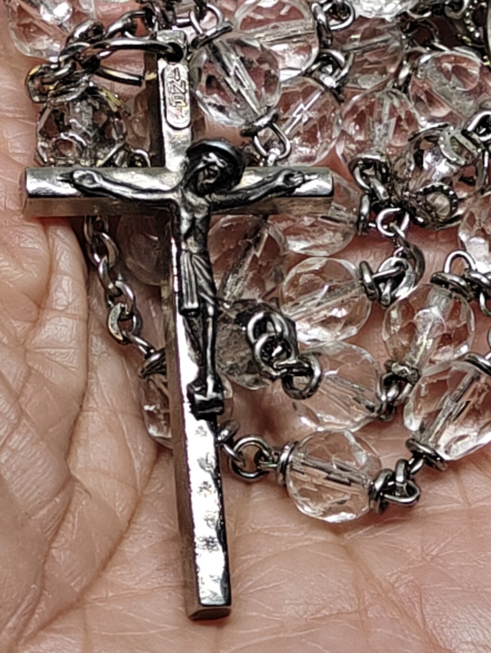 Vintage made in Italy Catholic rosary